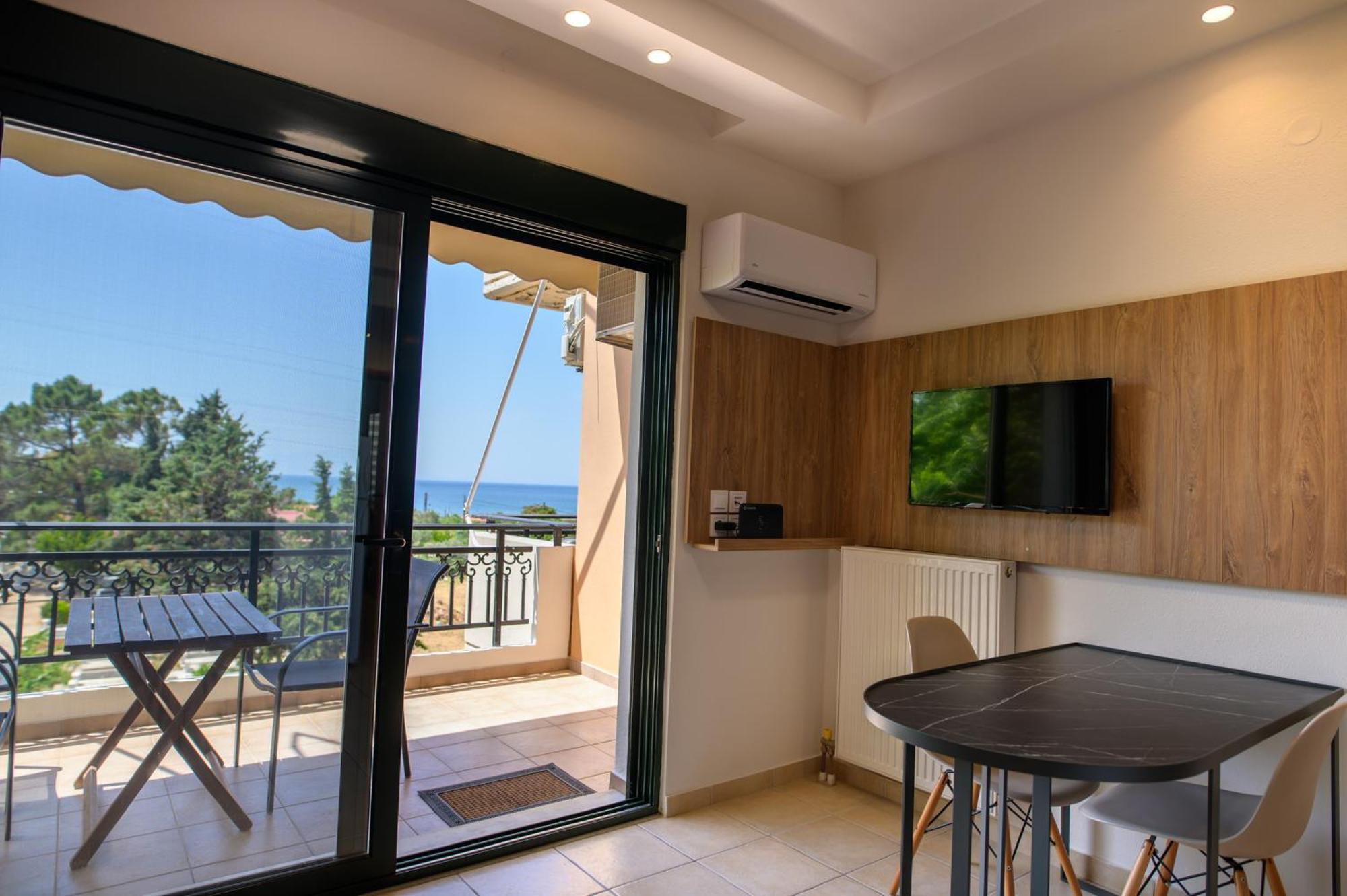 Néa KhilíDf House Διαμονή Με Θέα Θάλασσαアパートメント エクステリア 写真